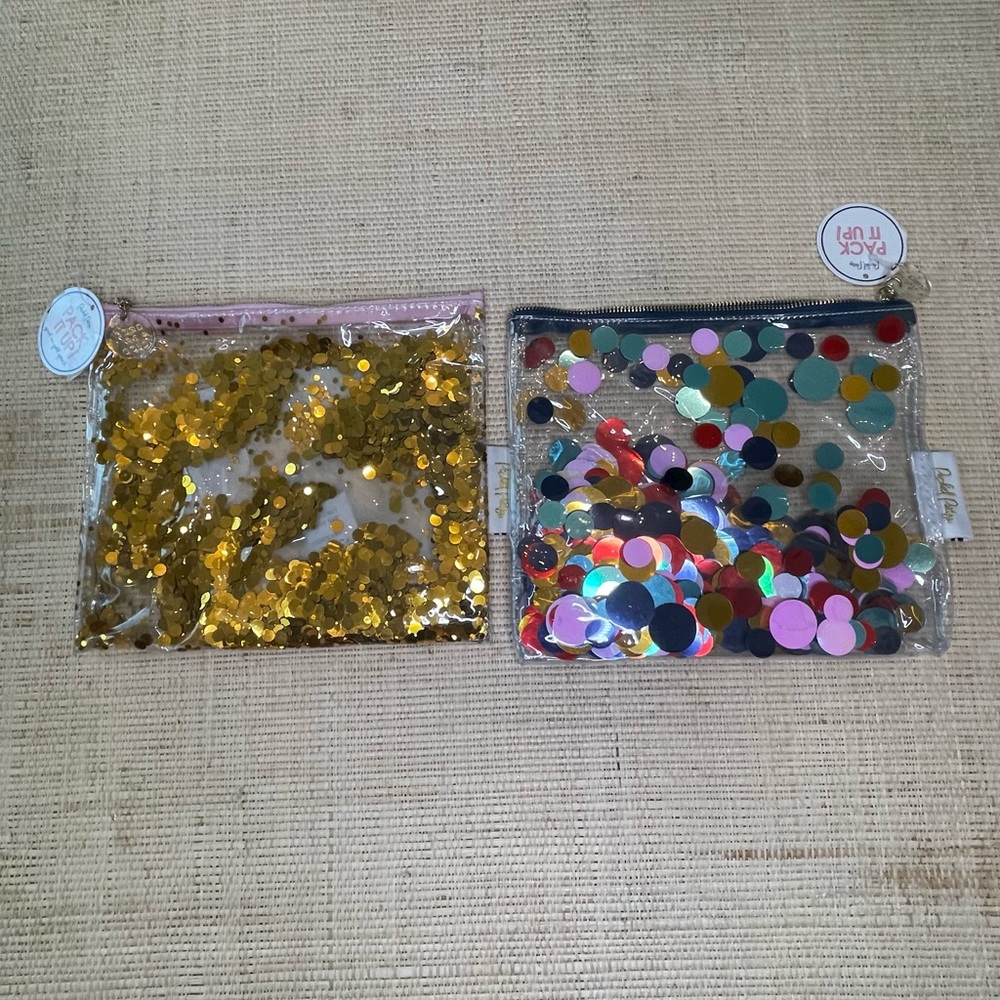 Confetti Dot Clear Pouch by Packed Party